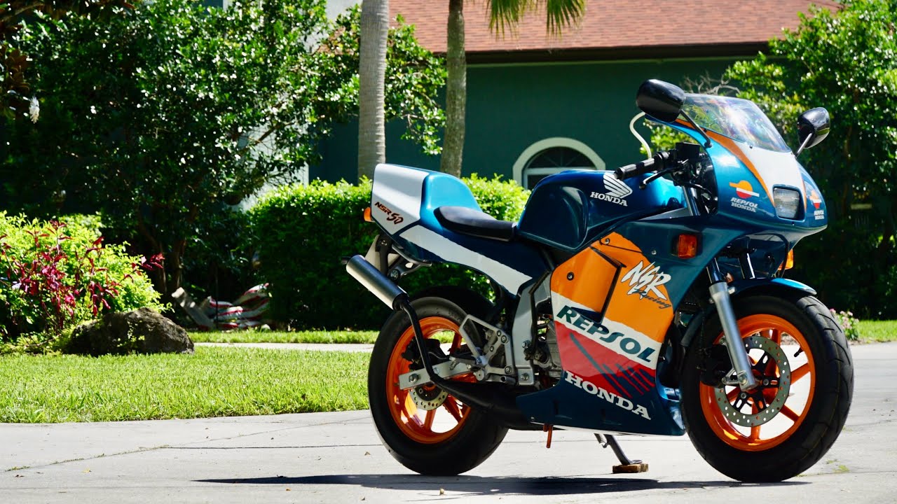 1999 Honda NSR50 Repsol edition 2400km 🍒 - YouTube