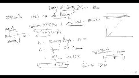 Design of Gantry Girder