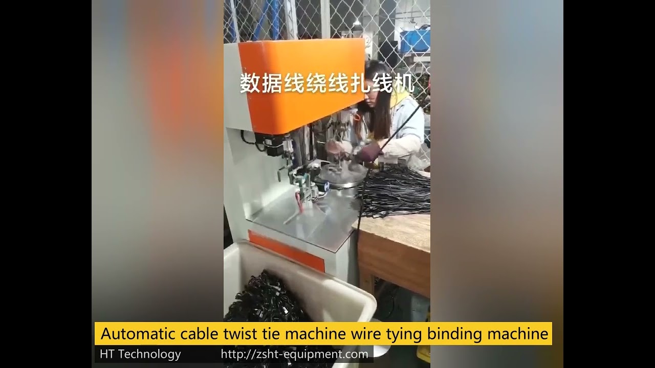 Automatic Cable Coiling and Twist Tie machine