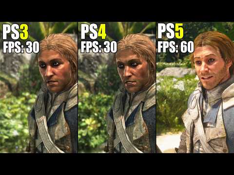 Assassin's Creed Black Flag Resynced | Gameplay & PS3 vs. PS4 vs. PS5 Comparison