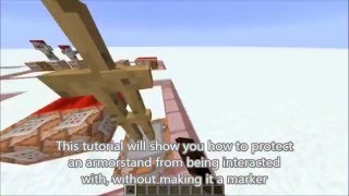 Minecraft - ArmorStand Protection Tutorial | Command Block Advent Calendar [Day 13]