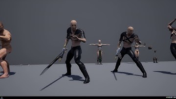 TEST 01 DAZ to UE4 retarget animation and morph target