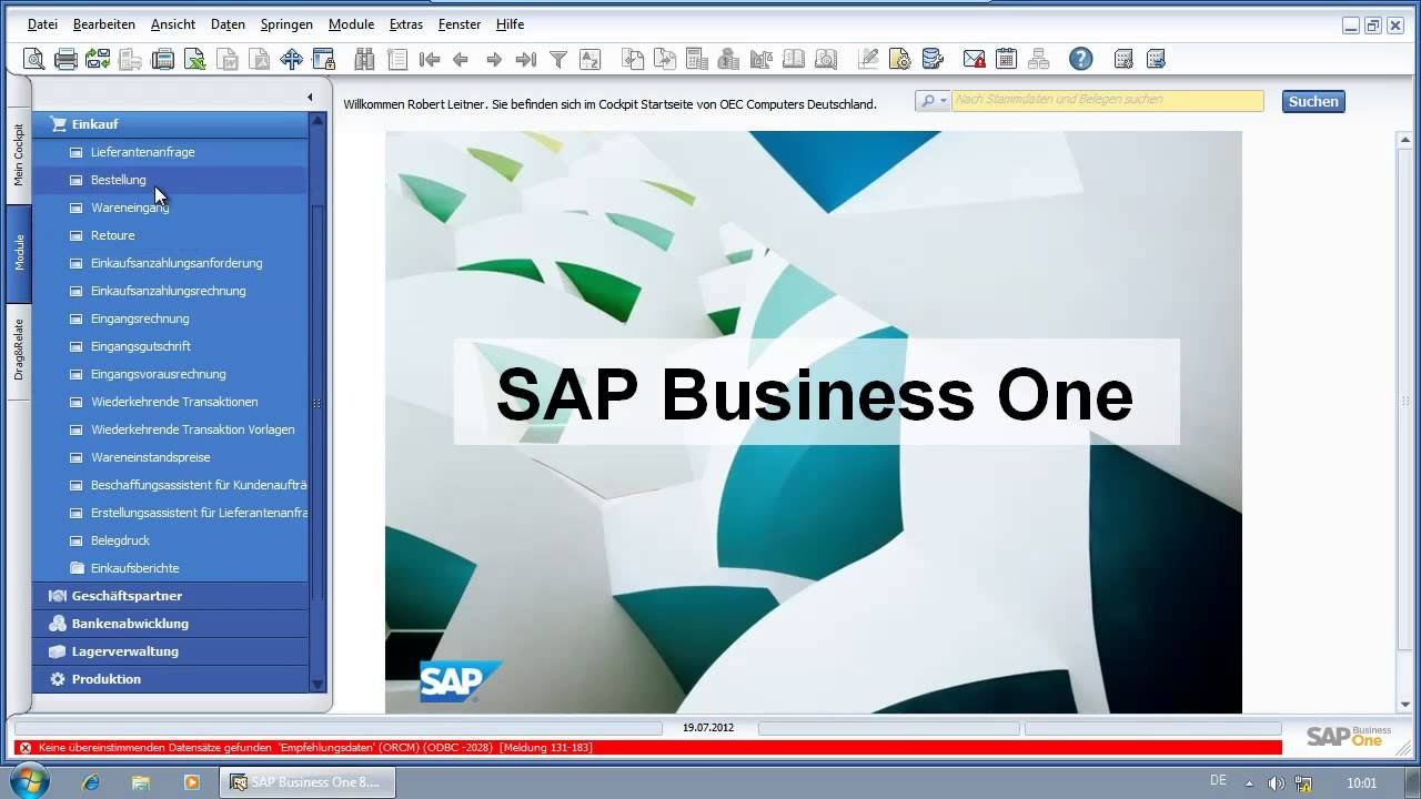 SAP Business One: Produktion und Beschaffung