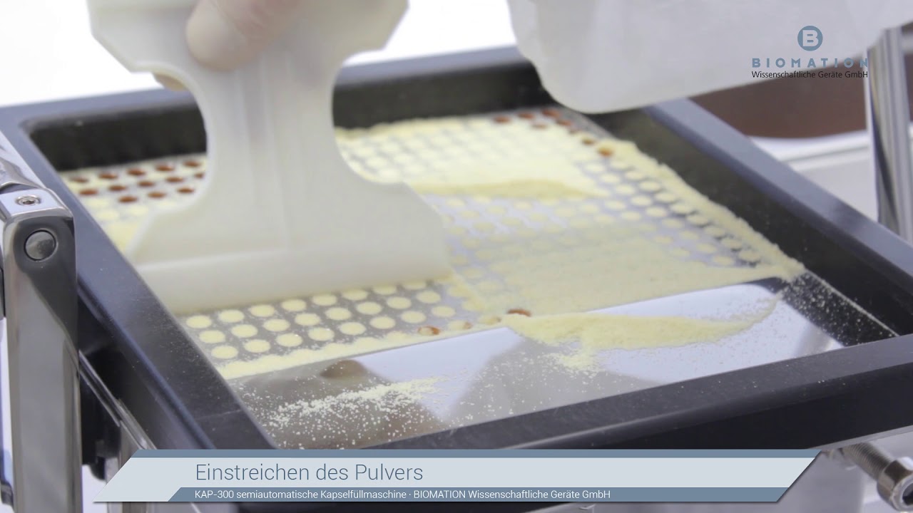 Kapselfüllmaschine KAP-300 für Gelatinekapseln und vegane HPMC Leerkapseln