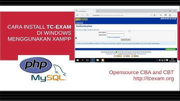 Cara Install TCEXAM Di Windows menggunakan XAMPP (Apache, PHP dan MySQL/MariaDB)