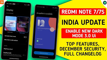 REDMI NOTE 7/7S NEW UPDATE | REDMI NOTE 7/7S MIUI 12.0.2.0 STABLE UPDATE FULL CHANGELOG & FEATURE