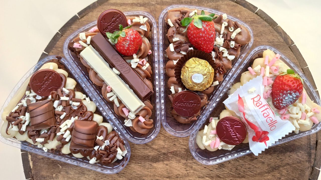 Brownie Fatia ele voltou 😍 Ferrero Rocher, Raffaello, Ouro Branco e Kit Kat