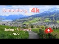 🇨🇭 SWITZERLAND - Sonnenberg - PART 2 - Lucerna - ZURICH -Walking Tour beautiful villages- SUIZA - 4k