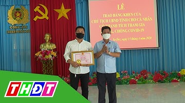 Đồng Tháp: Trao bằng khen cho cá nhân tích cực đóng góp chống Covid-19 | THDT