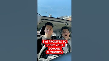 3 AI PROMPTS TO BOOST YOUR DOMAIN AUTHORITY #chatgpt #localseo #backlinks #seo #seotips