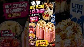 O Batido Mais Insano e Cremoso do Mundo 🤯🥤🍓 #curiosidades