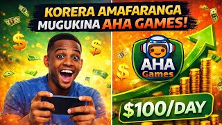 AHA GAMES !! Korera amafaranga muri iyi application  screenshot 2