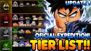 NEW OFFICIAL UPDATE 1 TIER LIST for ANIME EXPEDITIONS (Units Meta)