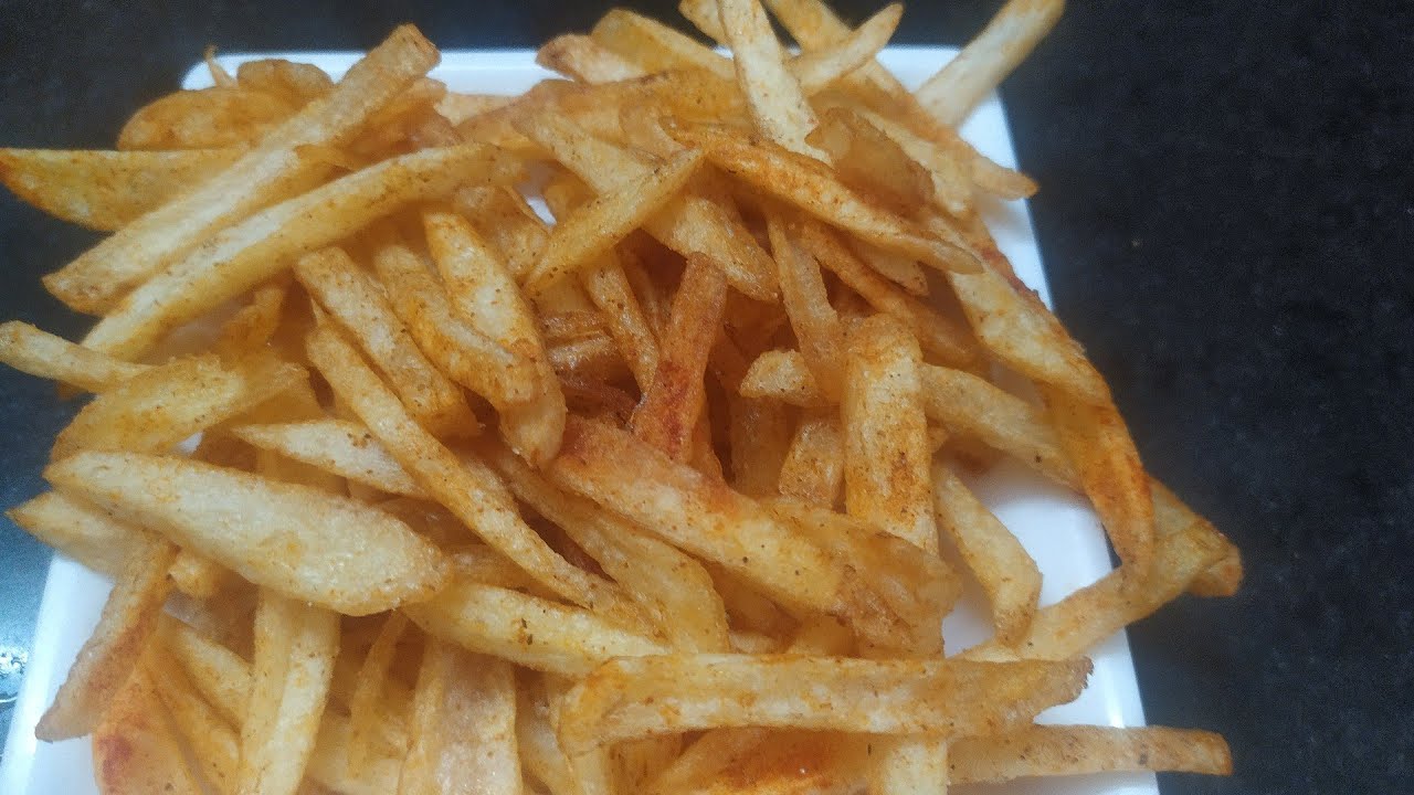 French fries Potato finger chips home preparation YouTube