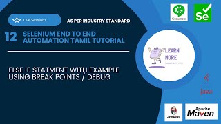 12 Java Debugging: Breakpoints & Debug Points Explained (Tamil) | Else-If Statement Example (தமிழ்)