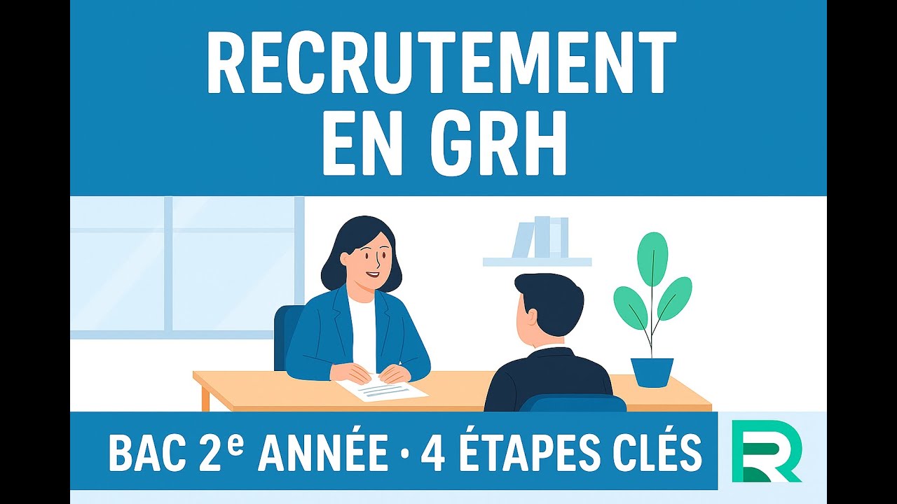 Recrutement en GRH – Cours BAC 2e année | Les 4 étapes expliquées simplement