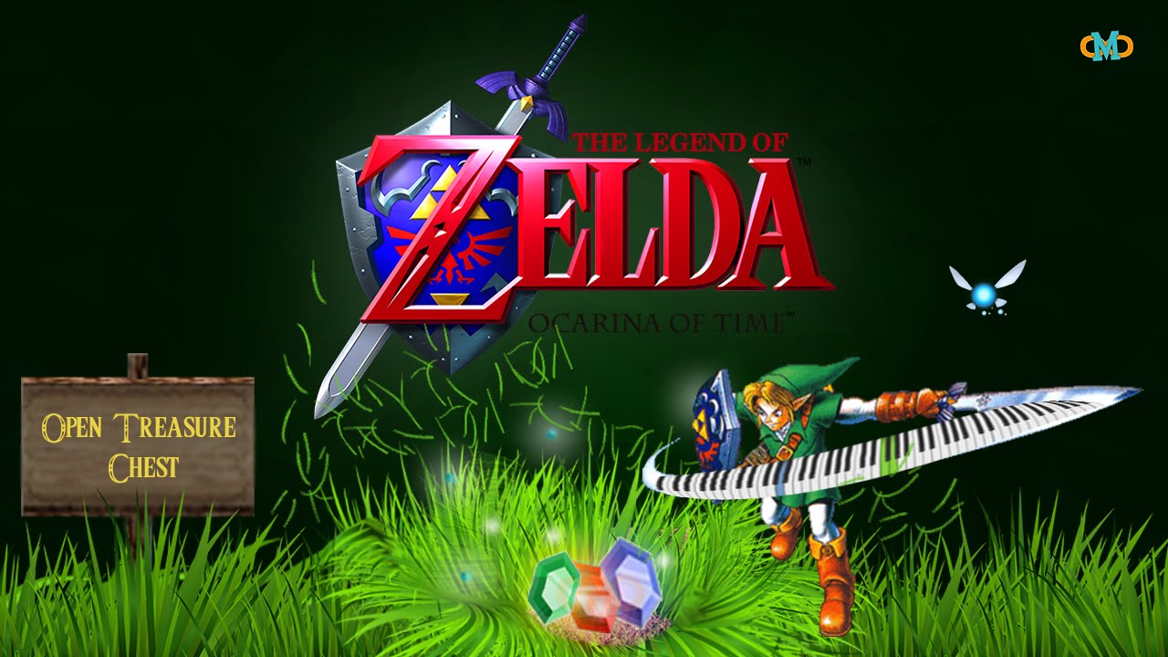 The Legend Of Zelda Ocarina of Time Open Treasure Chest [Piano