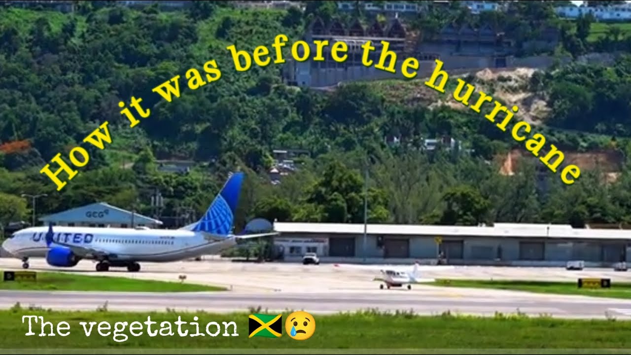 Перед ураганом ✈️🇯🇲 наблюдение за самолетами в Монтего-Бей, Ямайка