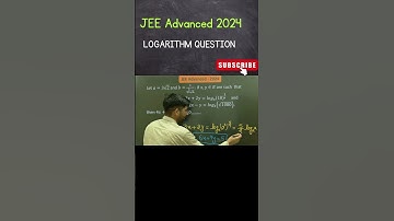 JEE Advanced 2024 Logarithmic Question  #jeemain #maths #jeeadvancemaths