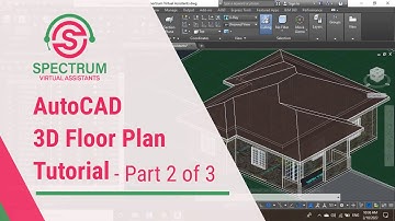 AutoCAD Tutorial - How To Draw A 3D Floor Plan In AutoCAD Tutorial For Beginners [ Part 2 ]