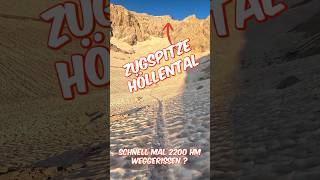 Zugspitze Höllental - einfach 2200 HM weggerissen #bergsteigen #zugspitze #höllental