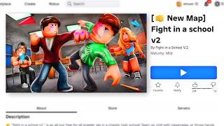 I PLAYED ROBLOX FIGHT IN A SCHOOL 2