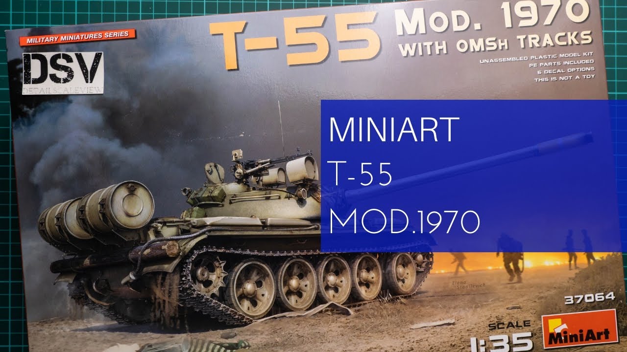 Miniart 1/35 T-55 Mod.1970 (37064) Review - YouTube