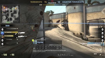 CSGO dust2 1v3 B retake