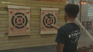 Veteran-operated axe-throwing bar opens in San Antonio