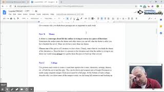 Loyola ENG4C - Culminating Performance Task