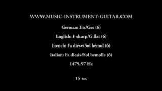 Tempered note - F sharp/G flat 6