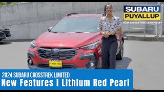 2024 Subaru Crosstrek Limited l New Features in Lithium Red