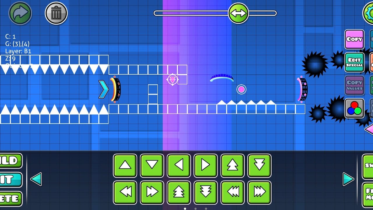 how to make a gradient effect in geometry dash! (part 1) - YouTube