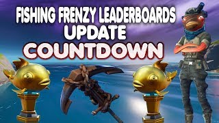 FORTNITE - FISHING FRENZY TOURNAMENT - LEADERBOARDS UPDATE COUNTDOWN LIVE - LAST DAY LEADERS