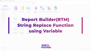 Report Builder (RTM) - String Replace All Function