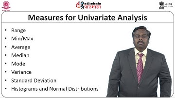 Foundations – Univariate analysis (COM)