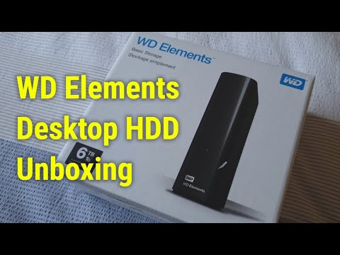 Unboxing the WD Elements Desktop 6TB drive - YouTube | Externe Festplatten