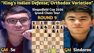 Wesley So VS Javokhir Sindarov | Sinquefield Cup 2026 Grand Chess Tour | Round 9