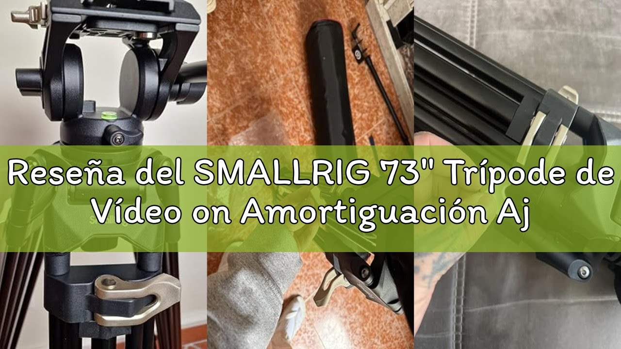 Reseña del SMALLRIG 73" Trípode de Vídeo on Amortiguación Ajustable, Placa QR de Modo Dual para dji