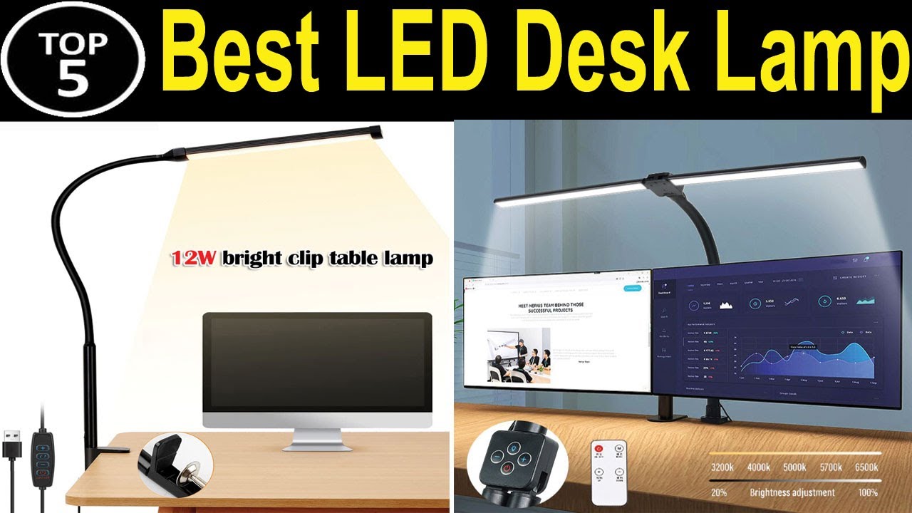 TOP 5 BEST LED Desk Lamp Review 2023 YouTube