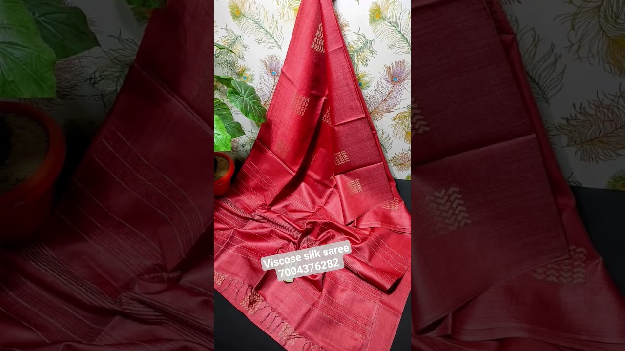 Viscose silk saree ♥️😍 