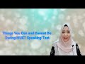 Do's and Don'ts During MUET Speaking Test