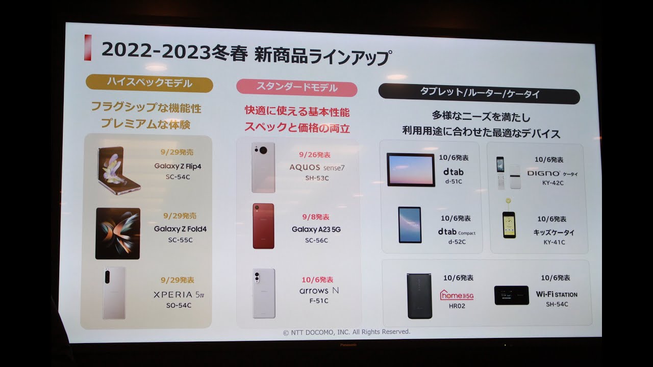 NTTドコモの8.4インチタブレット「dtab Compact d-52C」を写真と動画で 