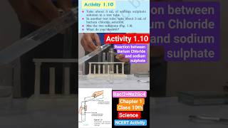 💥 Activity 1.10 | Barium Chloride + Sodium Sulphate Reaction 🤯 White Precipitate Magic💥 Science 10th