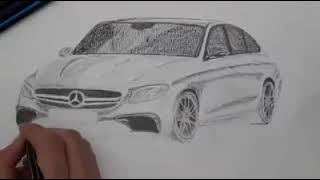 تعلم طريقة رسم سيارة(مرسيدس)  بكل احترافية.               4
