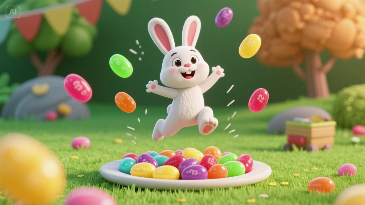 Bunny’s Jelly Bean Jump | Nursery Rhymes & Kids Songs