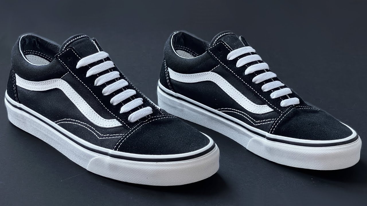 HOW TO BAR LACE VANS OLD SKOOL - YouTube