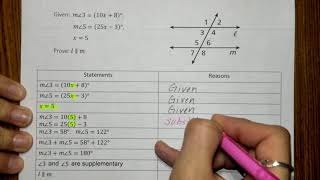3.5 Lesson Video - Parallel Lines and Transversal Proofs