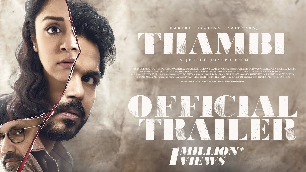 THAMBI OFFICIAL TAMIL TRAILER Recut | KARTHI | JYOTIKA | SATHYARAJ | JEETHU JOSEPH | Film Flick