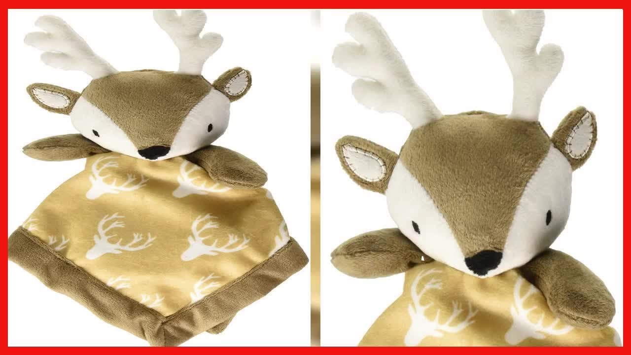Levtex Home - Baby Deer Security Blanket - Soft and Cuddly Lovey - Plush - Tan, Taupe, Brown - Nurse